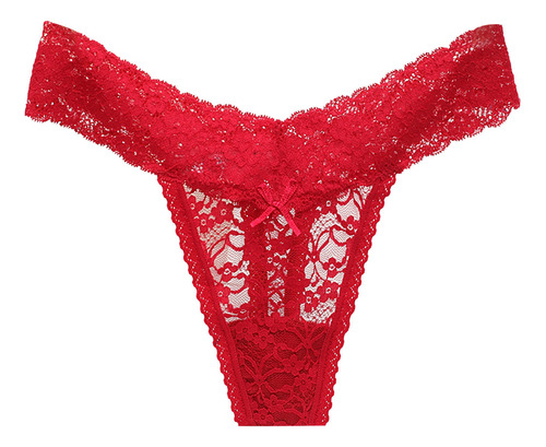Tangas De Encaje Transparentes Y Transpirables Para Mujer De