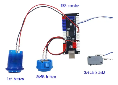Sj @ Jx Arcade Game Controller Usb Encoder Zero Delay 2