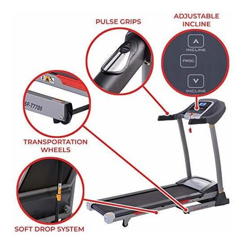 Health Fitness Sf T7705 Caminadora Portatil Inclinacion Kf