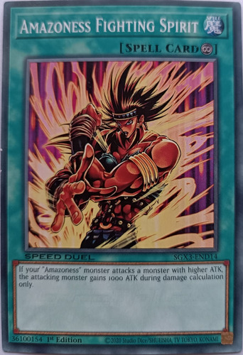 Yu-gi-oh! Amazoness Fighting Spirit Sgx3-end14 Common Speed