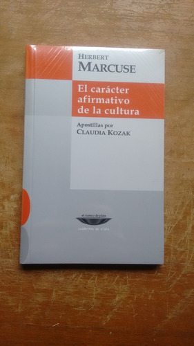 Caracter Afirmativo De La Cultura - Marcuse  Cuenco De Plata