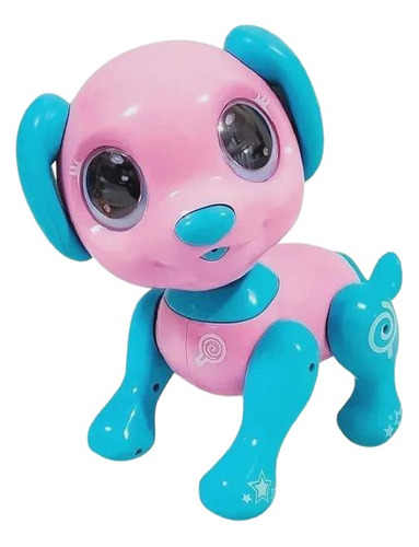 Robo Smart Pet Cachorrinho Pirulito Rosa Com Azul 43130