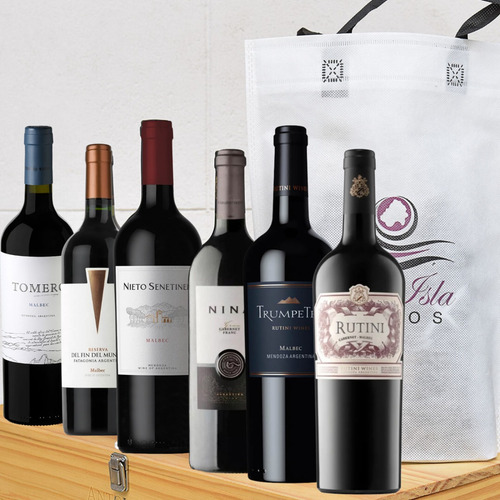 Imagen 2 de 10 de Vinos Caja Degustación Clásica Tintos 6 Botellas --