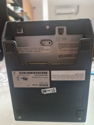 Impresora Térmica De Tickets Epson Tm-t20ii Punto Venta Usb (Usado)