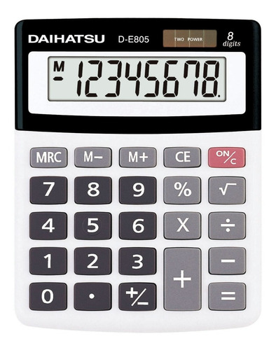 Calculadora Daihatsu D-e805 - Solar - 8 Dígitos - Impacto