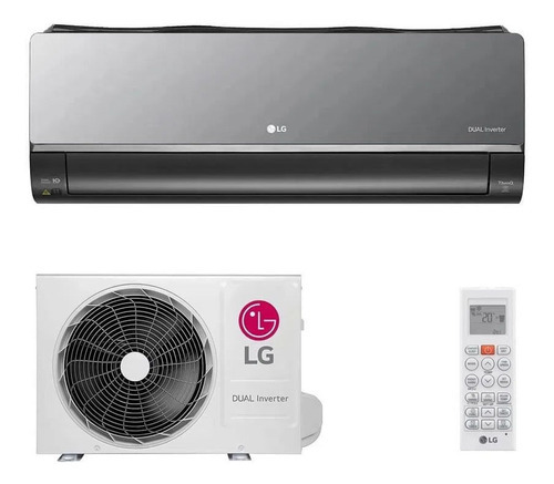 Ar Condicionado Hw Inverter LG Nano Artcool 18k Q/f 220v Cor Cinza-escuro