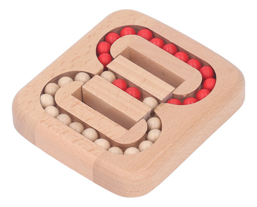 Juego De Laberinto De Bolas Planas, Juguete De Madera Para A