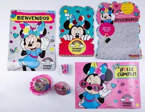 Combo Cumpleaños Mickey Mouse 10 Invitados Cotillón Otero