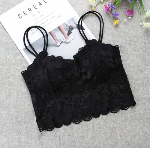 Bralette Corpi o Top De Encaje Con Taza Importado Art 8836