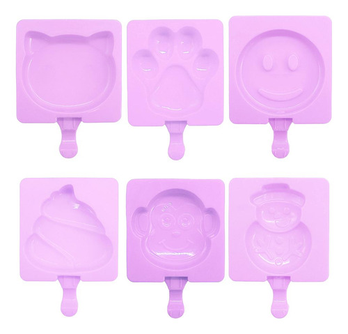 Paquete De 2-4 Moldes De Silicona Para Paletas De Helado,