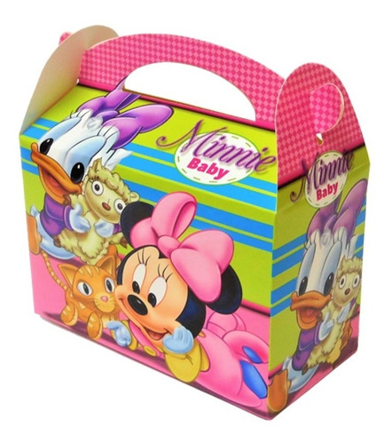 Cajita Sorpresa Minnie Mouse Bebe Cajita Feliz X12 Und