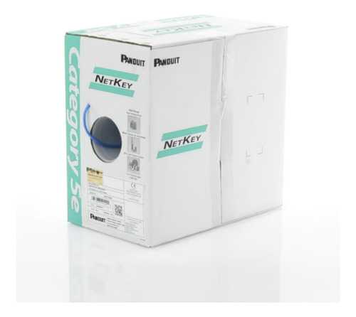 Cable Utp 305m Cobre Netkey Azul Cat 5e Panduit 4 Pares