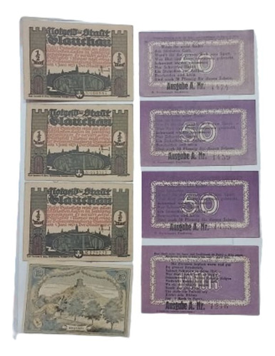 Lote De Billetes Alemanes-notgeds