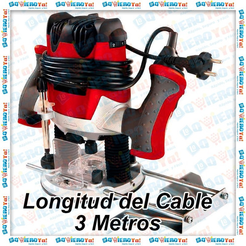 Imagen 8 de 10 de Fresadora Rebajadora Router 1200w Te-ro + Kit Fresas Einhell