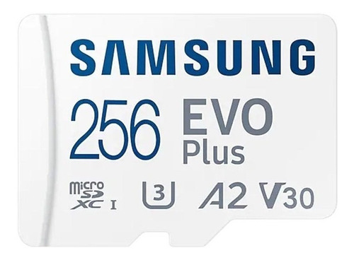 Tarjeta Micro Sd Samsung Evo Plus 256gb 90m/s U3 4k Original