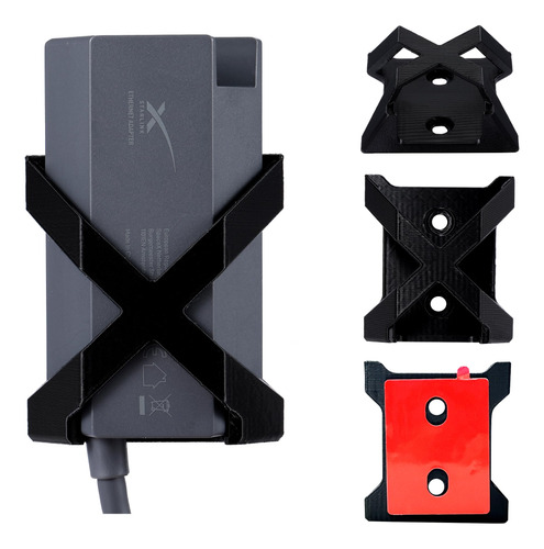 Kit Soporte De Pared Para Adaptador Ethernet Starlink Negro