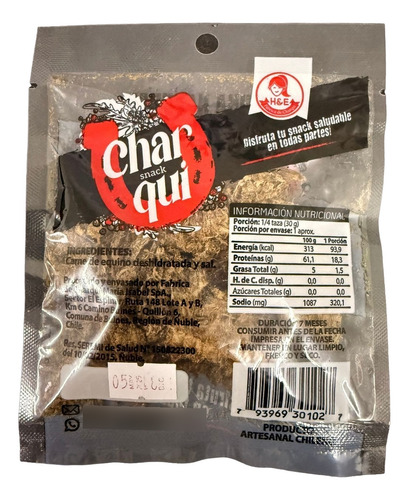 Charqui De 30grs Sellado Al Vacio
