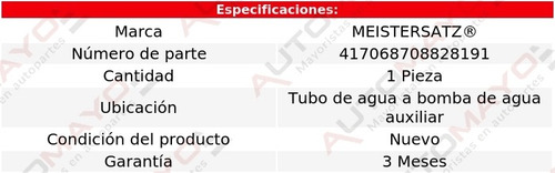 Una Manguera Moldeada Meistersatz 525i 2.5l 6 Cil Bmw 01-03