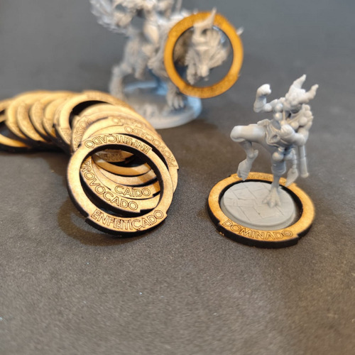Anéis Marcadores De Condições Rpg Compatível D&d Dnd