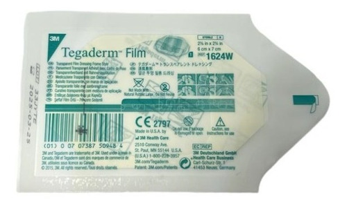 Tegaderm Film Aposito Transparente 3m 6x7cm Pack X10