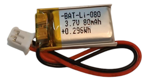 Pila De Litio 3.7v 80mah P/drones Y Dispositivo Electrónico
