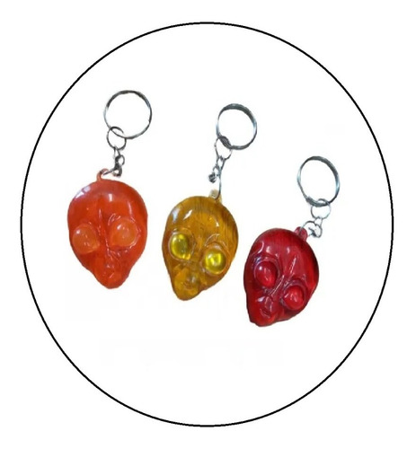 Llavero Plastico Alien Espacial Set X3 Souvenir Surtidas