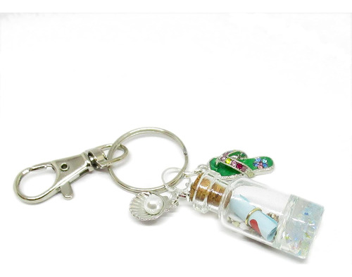 Rear View Mirror Beach Charm - Cute Beach Bottle Car Charm -