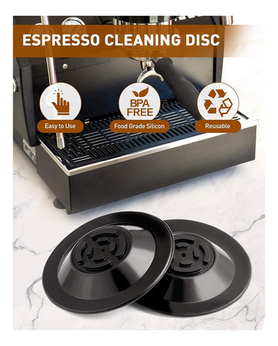 Disco De Limpieza Para Espresso De 2 Piezas, Disco De Retrol