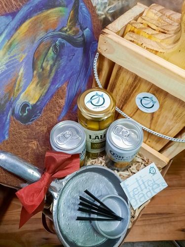 Regalo Picada Tablas Madera Cerveza Provoletera Aluminio Dip