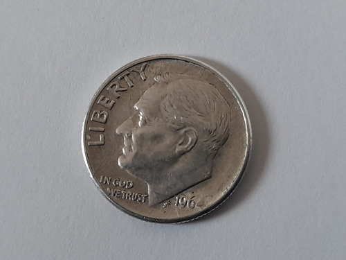 Moneda Estados Unidos 10 Cents 1964 Plata 0.9 R(x66-67-68-69