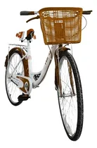 Comprar Bicicleta Urbana Rodada 26 Bicicleta Para Mujer Comodidad Color Blanco Con Cafe