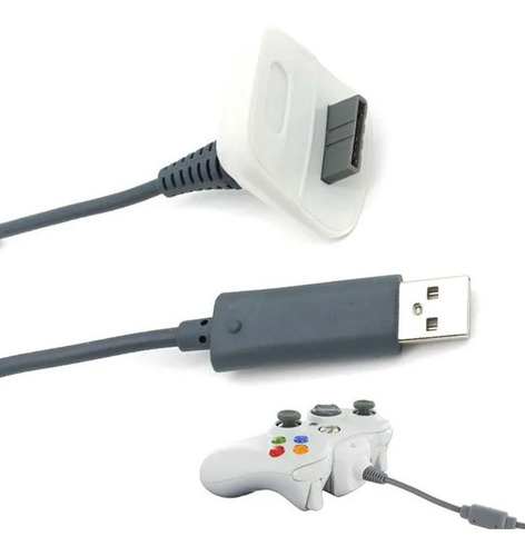 Imagen 2 de 9 de Cable Cargador Para Joystick Xbox 360 Usb