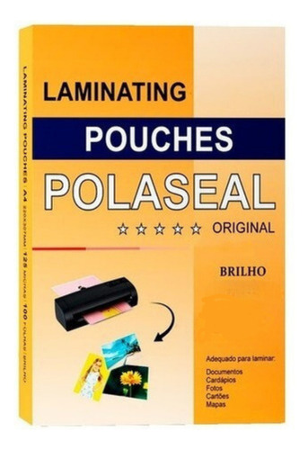 Plástico Para Plastificação Polaseal A4 220x307 0,07mm 100un