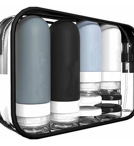 Dispensador De Botellas De Viaje, Contenedores De Negro