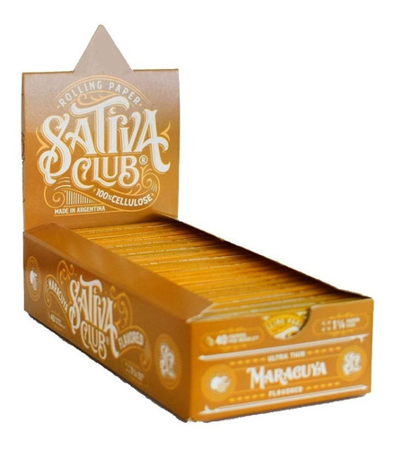Sativa Club Caja Celulosa Regular Sabor Maracuyá