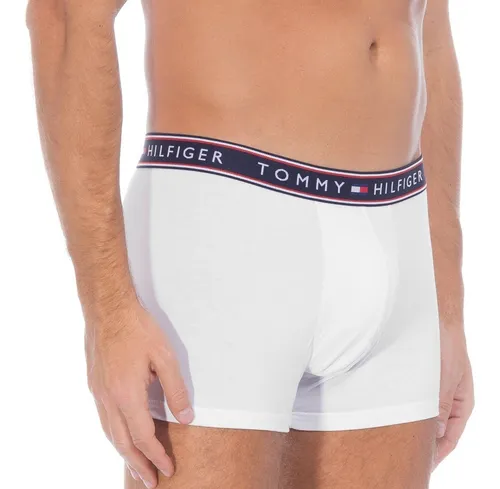Kit 3 Cuecas Tommy Hilfiger Boxer Azul Vermelha Branca