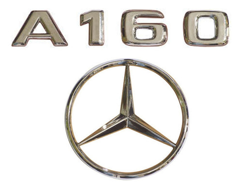 Emblema Tampa Traseira Mercedes Classe A A160 + Estrela