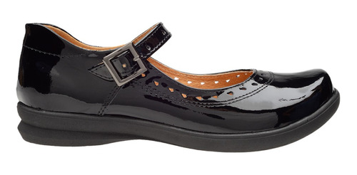 Zapatos Escolares De Charol Supershoes 104-(897) Negro Dama 