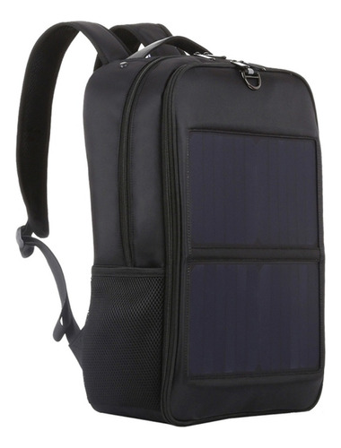 Mochila Panel Solar 14w Dual Usb Negocios Ocio Senderismo