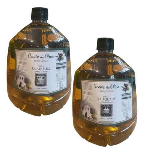 Aceite De Oliva Extra Virgen Suave La Aguada 2 Litro Pack X2