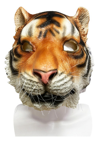 Máscaras De Látex De Halloween De Tigre For Adultos