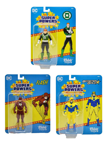 Dc Super Powers Pack 3 Figuras 12 Cm Mcfarlane Toys