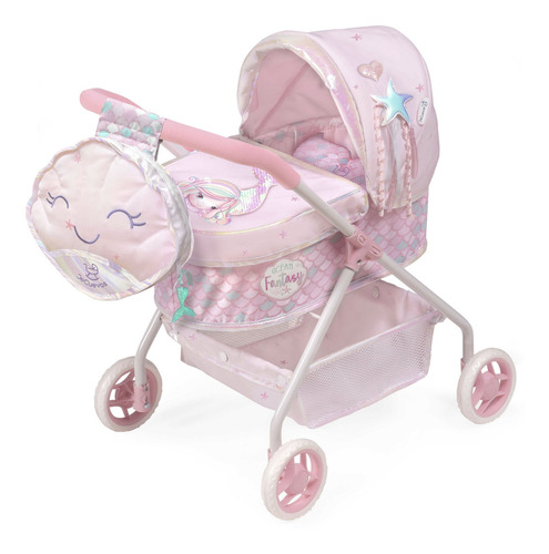 De Cuevas Coche Bebe Llorens Con Bolso Niños Juguete Rosado