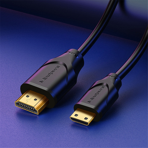 Imagen 10 de 11 de Mini Hdmi A Hdmi Cable 3d 4k Hd 2 Metros 19+1 N¿cleo De Cob
