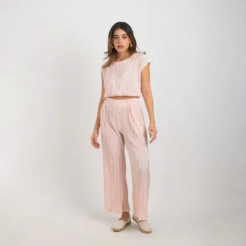 Conjunto Casual De Dos Piezas Tela Plisada