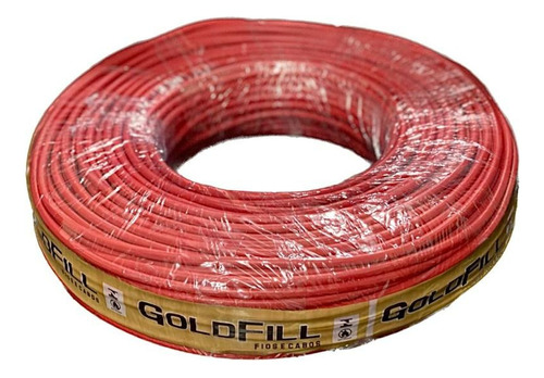 Goldfill Flexível Unipolar 100 m cor vermelho