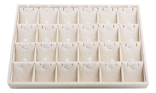 Imagen 1 de 7 de Caja Para Porta Anillos Bandeja De 24 Rejillas Para Collares