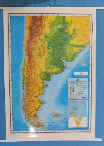 6 Mapas Murales Laminados Envarillados Variedad De Títulos