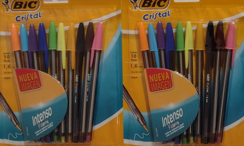 Bic Extra Grueso Son 2 Blíster Con 10 Pzas Colores Surtidos