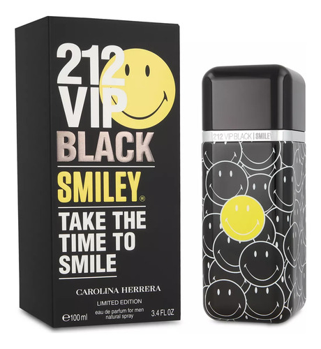 Perfume 212 Vip Black Smiley Men 100 Ml